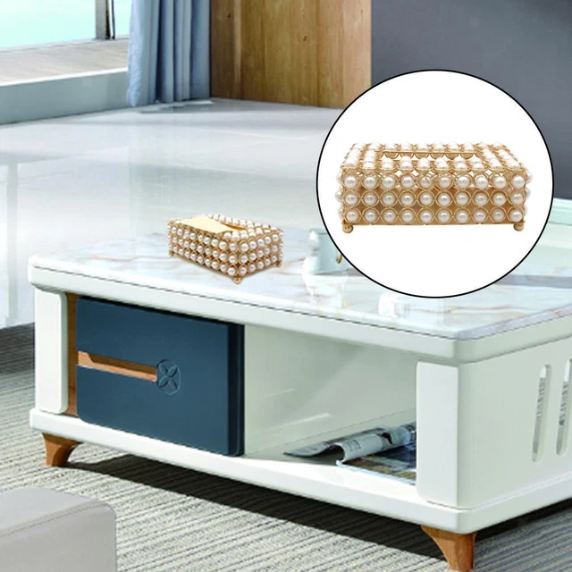 Simulation Pearl TISSue Box Cover Storage Paper Container