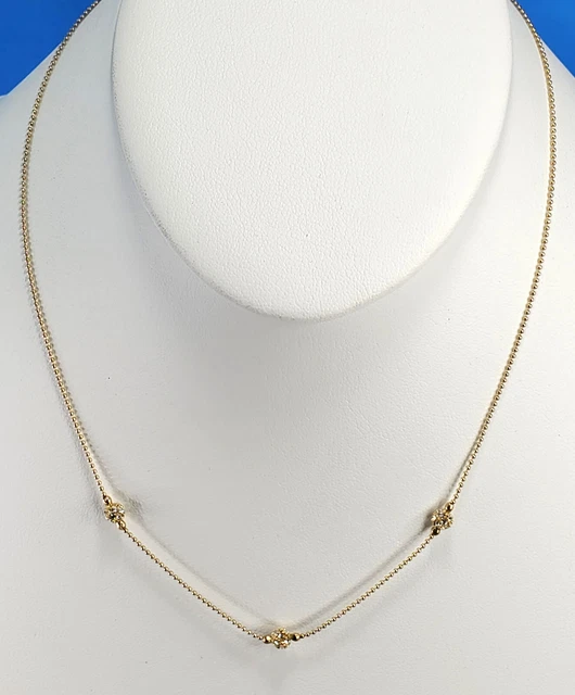 NADRI Choker Necklace Rhinestones Gold Tone 16 3/8 @ trueblue0080 - e12