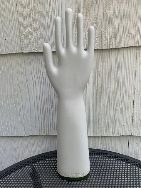 ** Vintage  9098 Glove MOLD PORCELAIN HAND  * HALL CHINA CO  * WHITE **