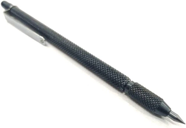 Carbide Pen Point Tipped Scribing Pen Tool -Knurled Body -USA FULFILLED
