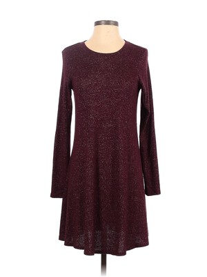 Fortune + Ivy Women Red Casual Dress S