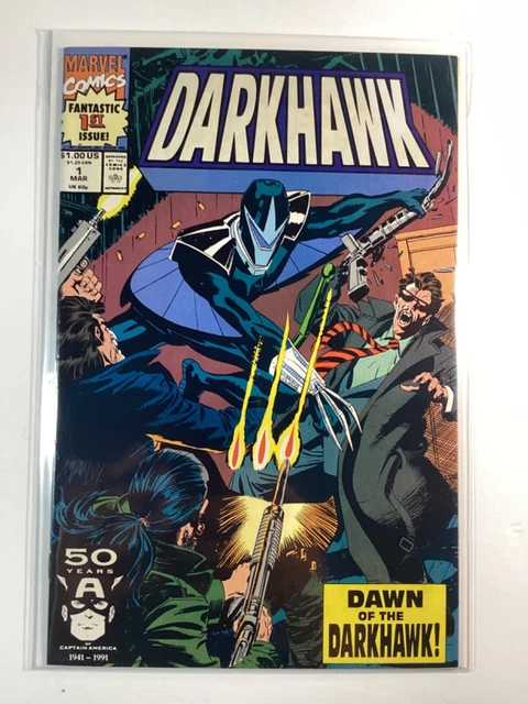 DARKHAWK (1991 MARVEL) #1 FN- 5.5 🥇1st APPEARANCE & ORIGIN OF DARKHAWK🥇🔑KEY🔑