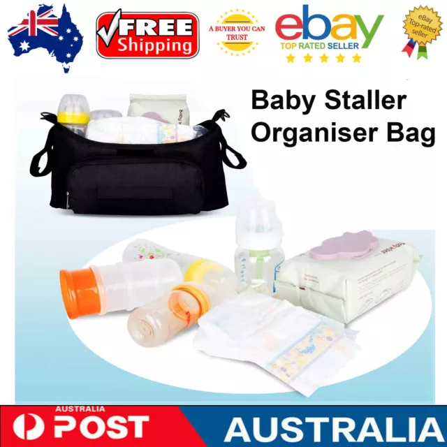 Kids Baby Stroller Pram Organizer Tray Hanging Bag Holder Accessories Bottle AUS