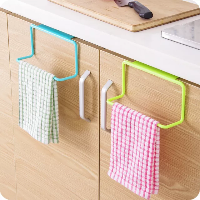 1PC Kitchen Organizer Towel Rack Hanging Holder Bathroom Cabinet Cupboard Hanger