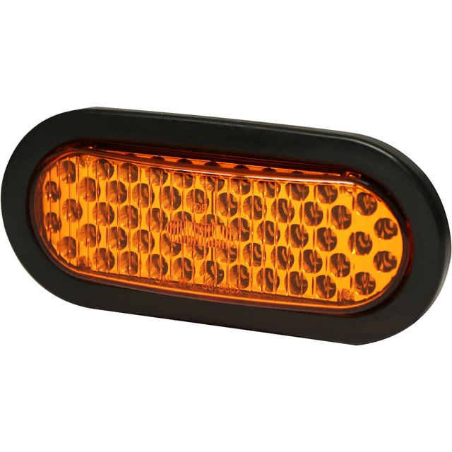Ecco LED Directional Warning Light- Amber Lens Oval Grommet Mount Model# 3965AA