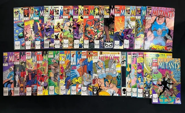 Marvel Comics New Mutants Vol. 1 (1983-1991) From #72-97, & Annuals! Lot of 29!
