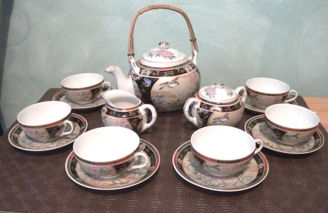 Service à thé 9 tasses du JAPON - Le palais des bricoles