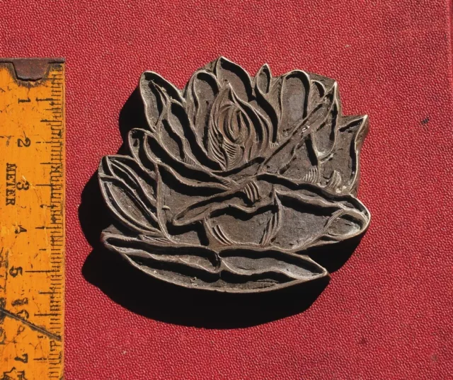 brass ornament bookbinding Art Nouveau gilding bookbinder embossing rose flower
