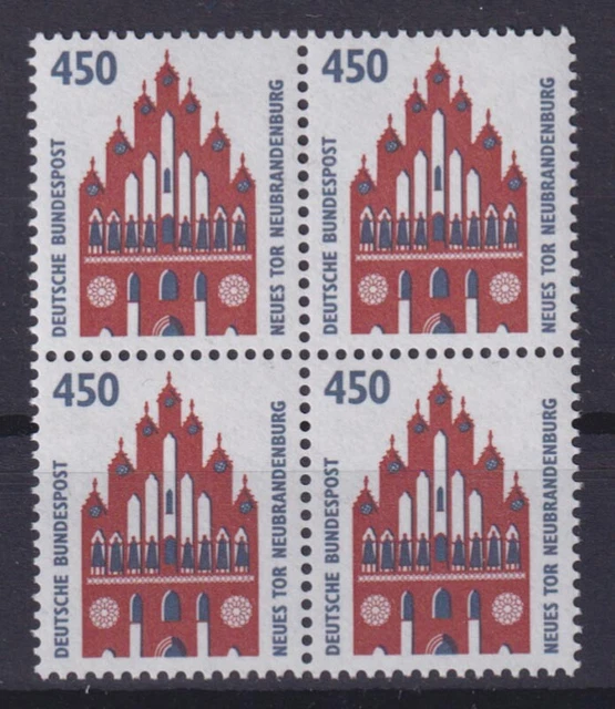 Bund 1623 4er Block SWK 450 Pf postfrisch