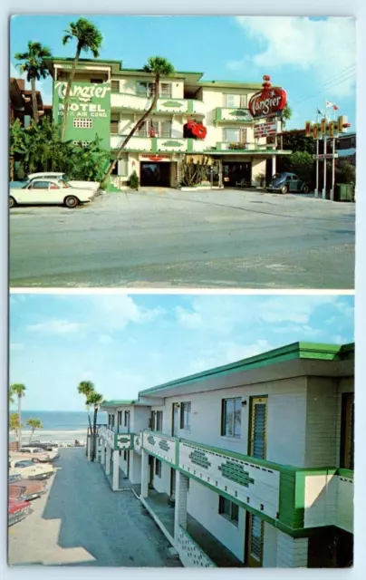 DAYTONA BEACH, Florida FL ~ Roadside TANGIER BEACH MOTEL c1960s Postcard