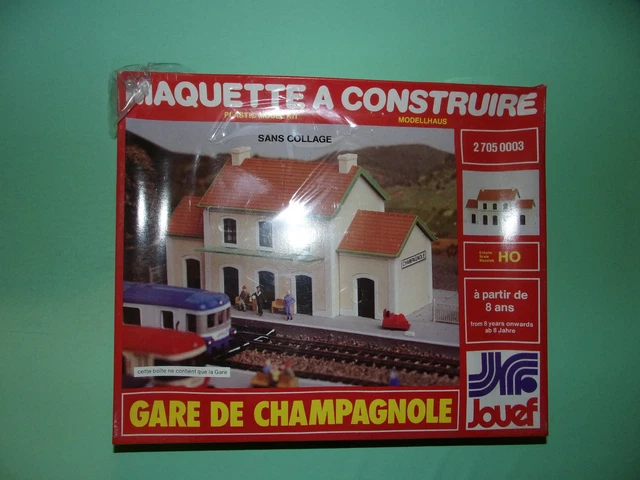 Maquette Jouef à Monter - Grande Gare Complète 1039 - Échelle HO - Neuf