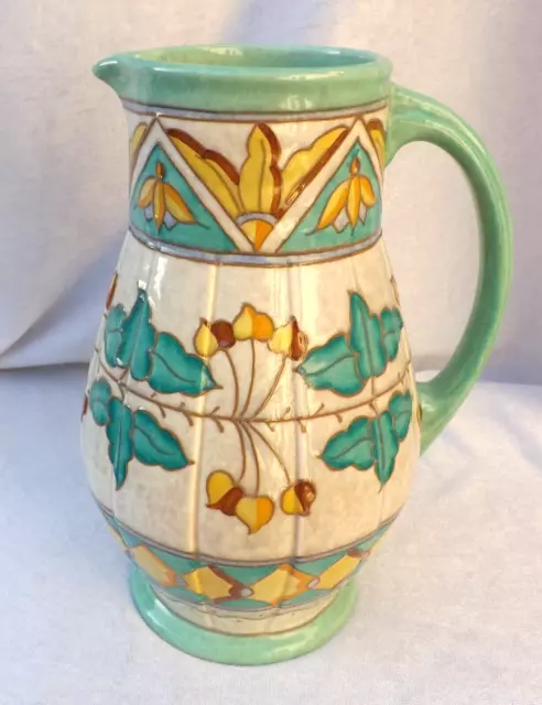 " Charlotte Rhead  " Bursley Ware Pattern TL2 Jug c1920's