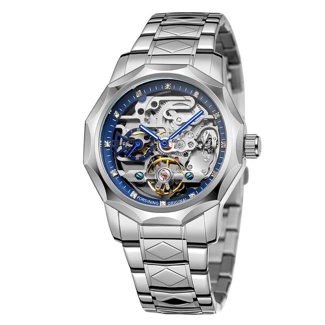 Orologio Scheletro Automatico Da 40 Mm Di Lusso Con Cornice In Fibra Di Carbonio Acciaio Inossidabile 904L, Cristallo Zaffiro, Resistente Allacqua Da 439,79 € | DHgate - Foto 8