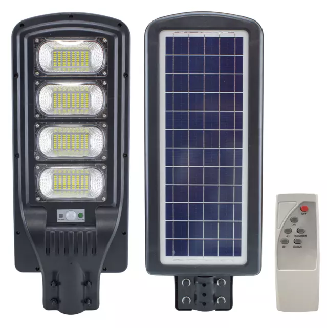 Farola 095002 carga solar 200W con sensor crepuscolar y control Remoto