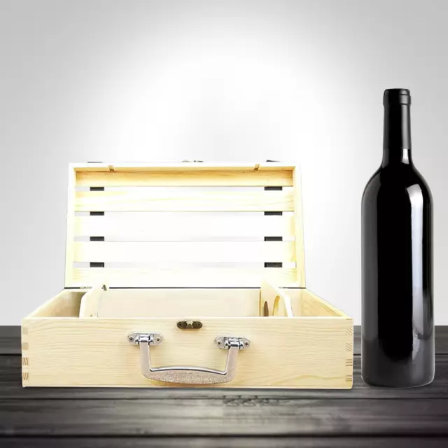 Wine Box Elegance Double Bottle Wine Gift Box for Bar Wedding Housewarming