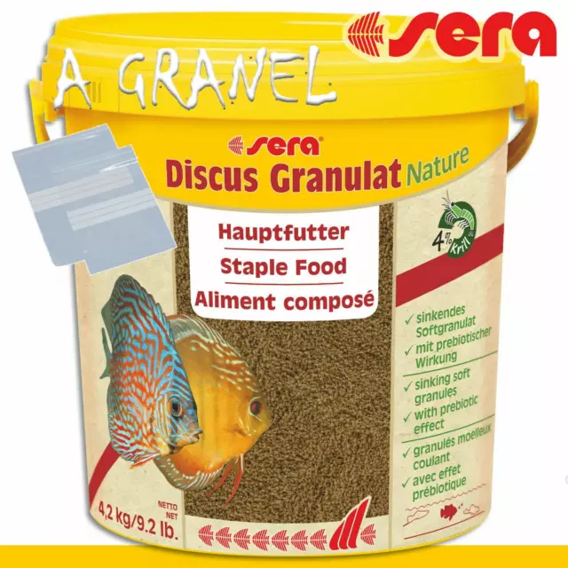 SERA DISCUS A GRANEL Comida GRANULADO GRANULO Alimento PECES DISCOS acuario