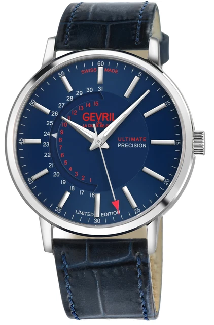 GEVRIL MEN 510.60.62 Guggenheim Swiss ETA 2892A2 Thinnest