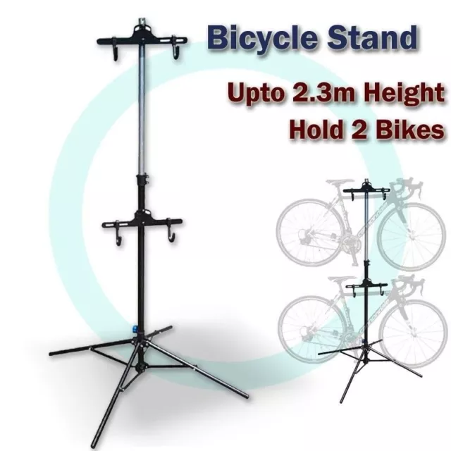 Foldable Bike Display Floor Storage Bicycle Repair Cycling Hanger Rack Stand