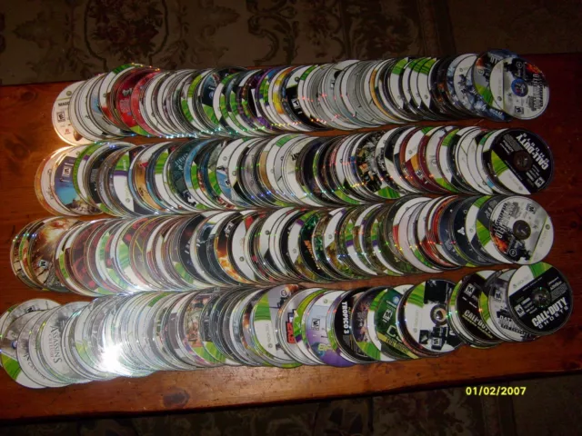 Lot Of Over 345 Xbox 360 Video Games...as Is Lot # 6