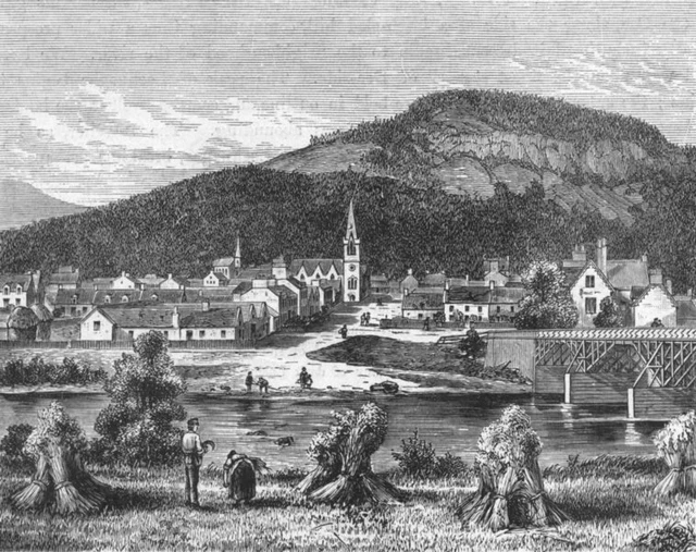 SCOTLAND. Ballater 1898 old antique vintage print picture