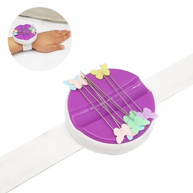 Magnetic Wrist Pin Holder Quilting Pincushions Sewing Pin Cushion Caddy Sto�