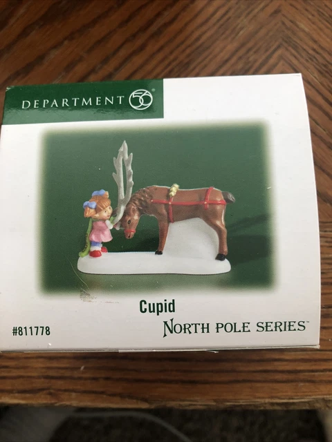 Dept 56 North Pole CUPID Reindeer 811778 Christmas Village Accessory NIB