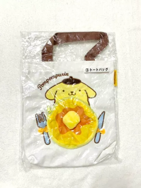 RARE Sanrio Pom Pom Purin Pancake Tote Bag Exclusive to JAPAN Kuji