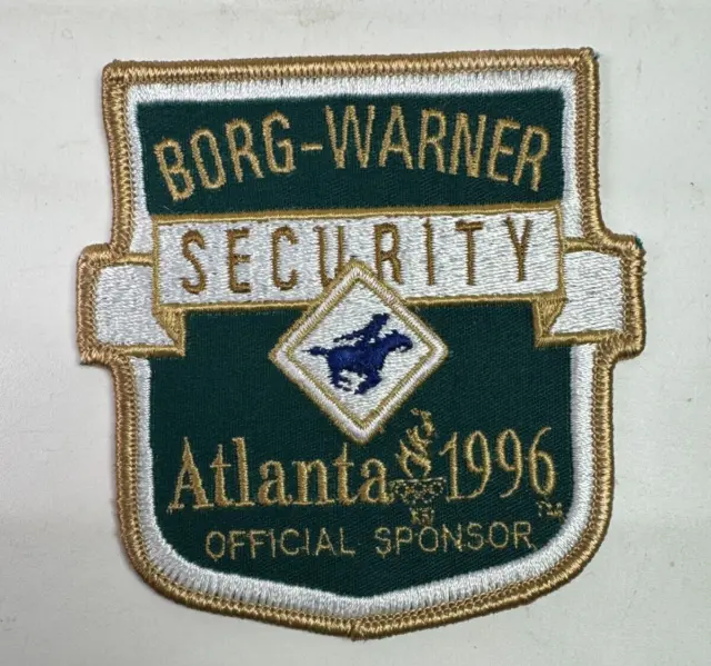 Olympic Games Atlanta 1996 Borg Warner Security Georgia GA Patch I2