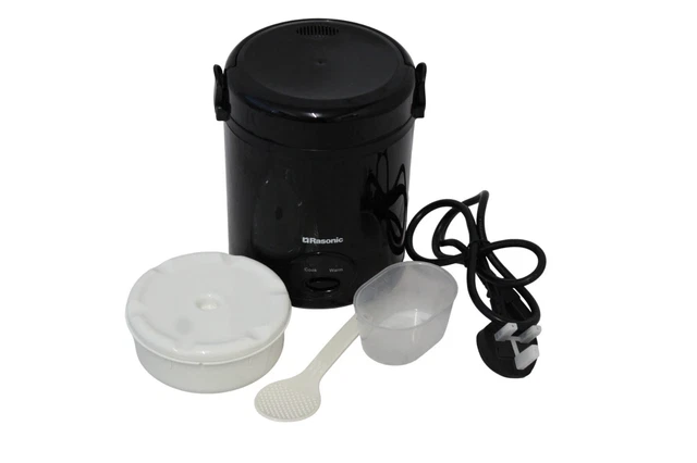 RASONIC ELECTRIC MINI Rice Cooker 0.4L Portable With Non-Stick Pot Keep ...