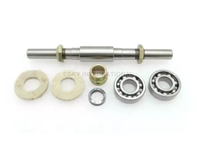 Front Wheel Axle With Spacers And Bearings Compatible With Royal Enfield Bullet