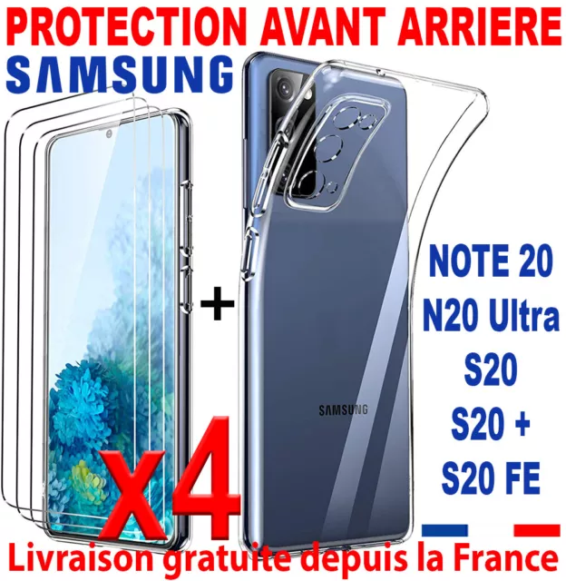 Coque Protection For Samsung Galaxy Note 20 4G 5G Ultra Plus Verre Trempe Glass