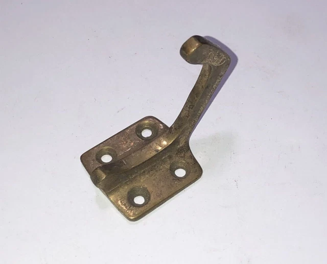 Wall Hook Antique Small Brass 2in Coat Hook Old