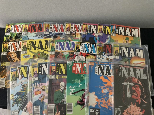 The Nam Bronze Age Marvel War Comic Book Lot 19 Issues