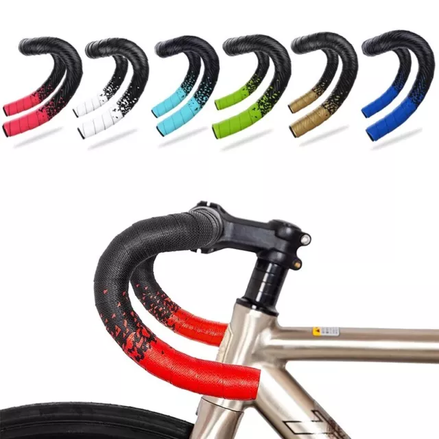 Road Bike Handlebar Tape Bicycle Drop Bar Wrap Tapes Outdoor Non-slip PU EVA