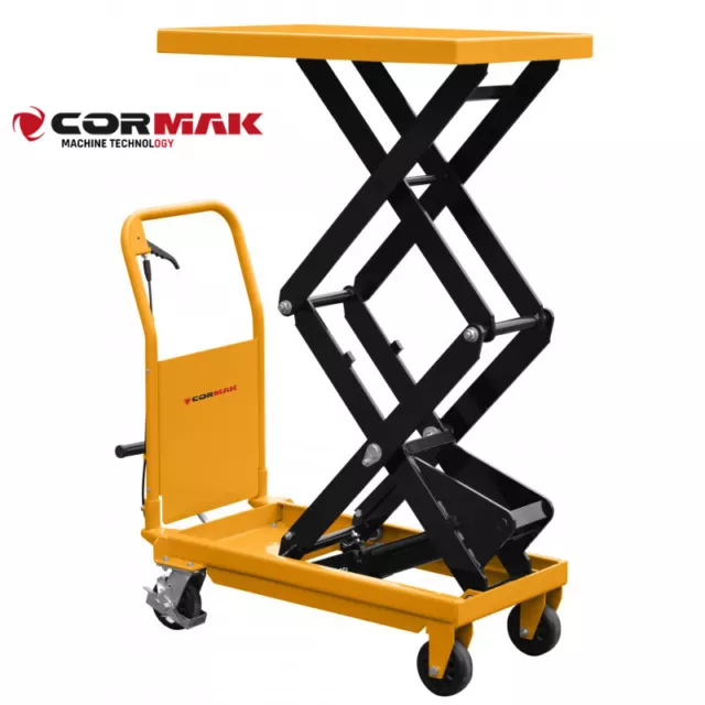 Cormak TA3510 Table Elévatrice Mobile 350 Kg Manuel Plateau 905x500 mm Gerbeur