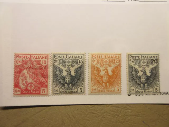 ITALY Scott B1-B3 & B4 MINT HINGED OG Cat $67.75