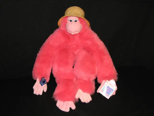 Pink Applause Orangutan Monkey Ape LARGE Passion Fruit Stuffed Plush Animal Wild