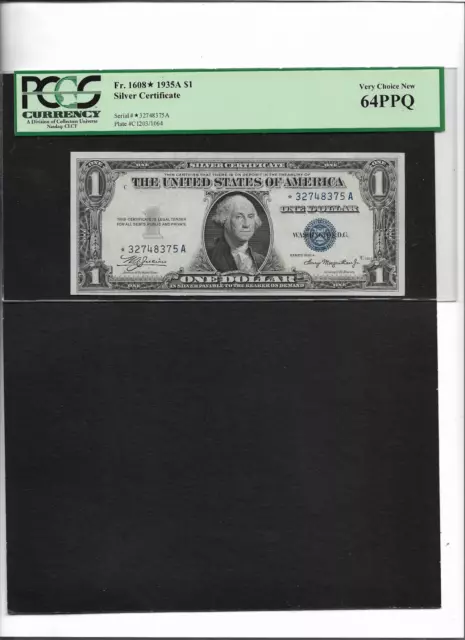 Silver Certificate Fr.1608* 1935A  $1 Star-A Very Choice New 64Ppq