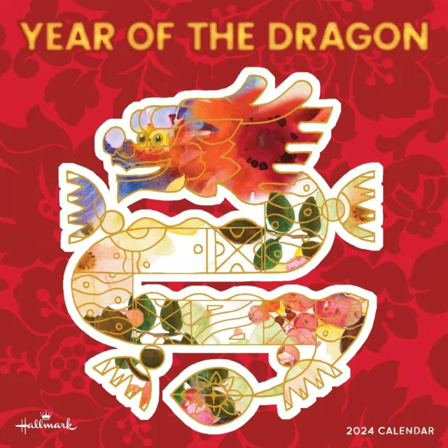 TF PUBLISHING 2024 Year of the Dragon Wall Calendar | Large Grids