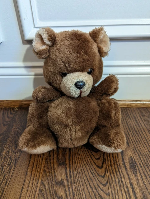 RUSS BERRIE STUFFED Full Body TEDDY Brown Bear PUPPET Plush Toy 11 ...