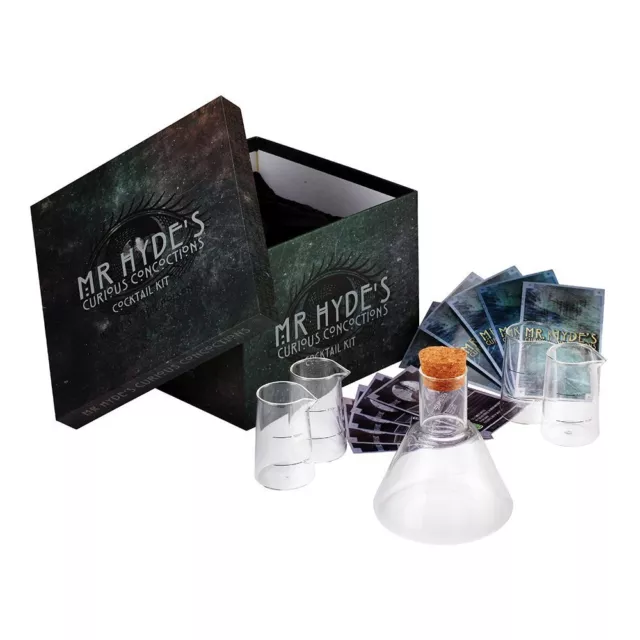 "50% OFF" Mr Hyde's Curious Concoctions glass Cocktail Kit - COCKTAIL GIFT SET 3