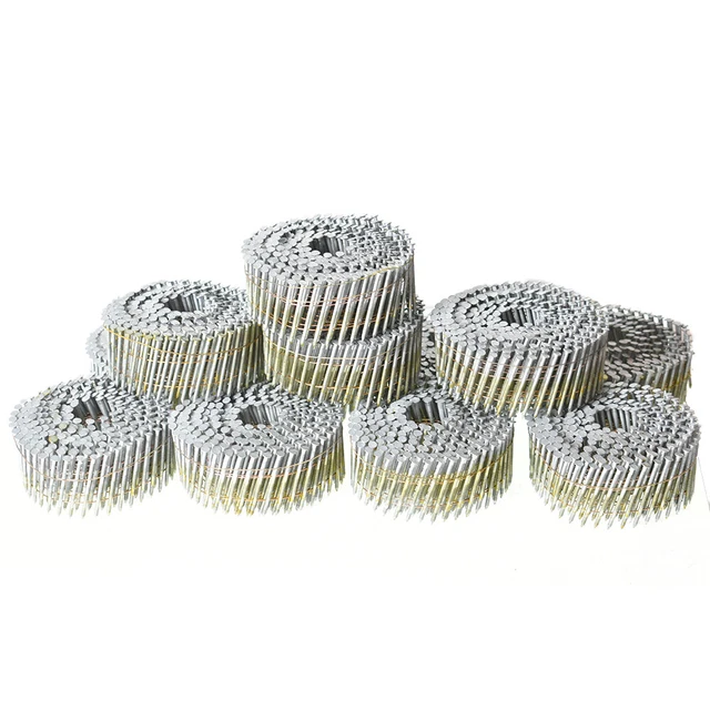 New 3600Pcs Siding Nails 0.092" ×2-1/2" 15Deg Collated Wire Coil Full Round Head