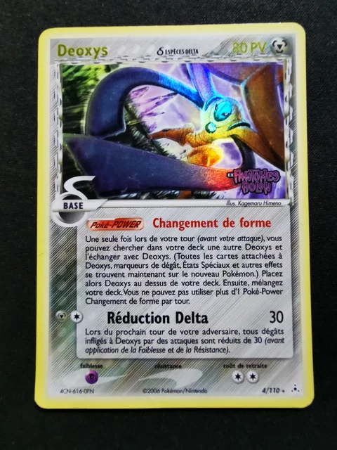 Carte Pokemon DEOXYS 4/110 Holo Reverse Bloc EX Fantômes Holon FR Bon etat