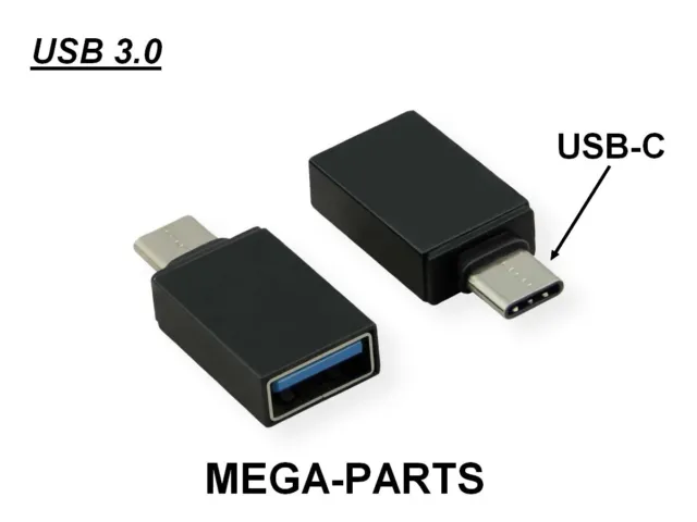 Mini Adaptateur USB Type C Male vers USB A Femelle OTG Universel pour téléphone