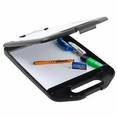 Celco Portable Storage Clipboard 320mm x 230mm x 27mm 0280510 Black Clip Board