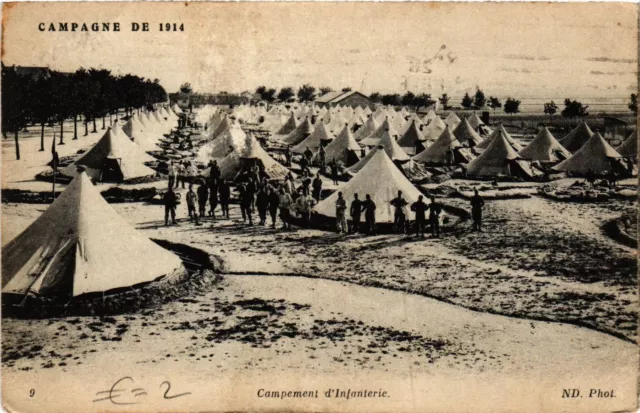 CPA AK Militaire - Campement d'Infanterie - Campagne de 1914 (695420)