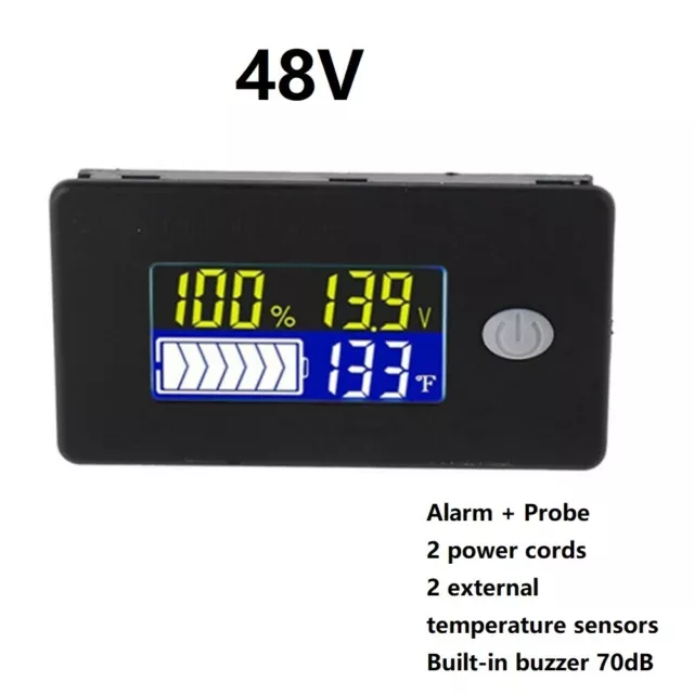 Indicateur de capacité de batterie multifonction pour systèmes 48V (écran LCD