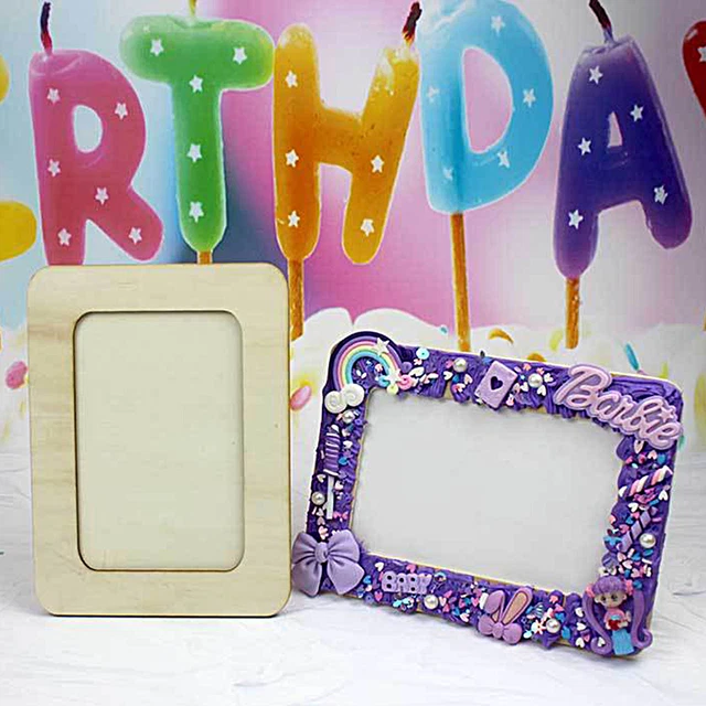 6 inches Photo Holder Compact Convenient to Carry Picture Painting Craft Wooden