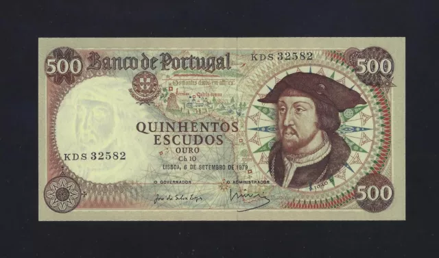 PORTUGAL 500 Escudos 1979 P-170 UNC