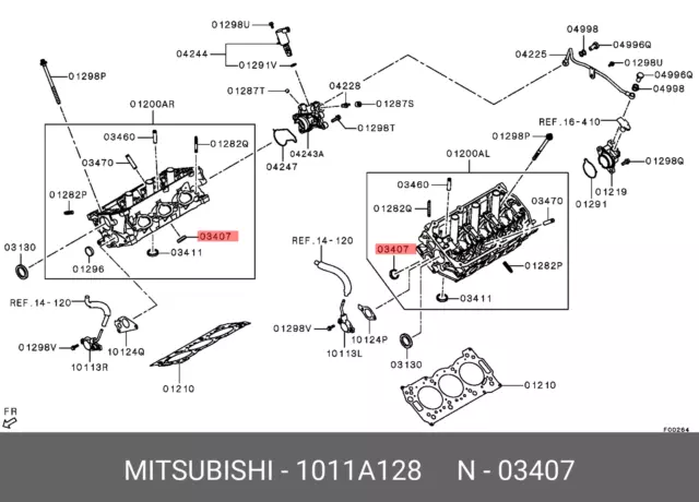 Genuine OE Valve Intake 1011A128 for Mitsubishi 1011-A128